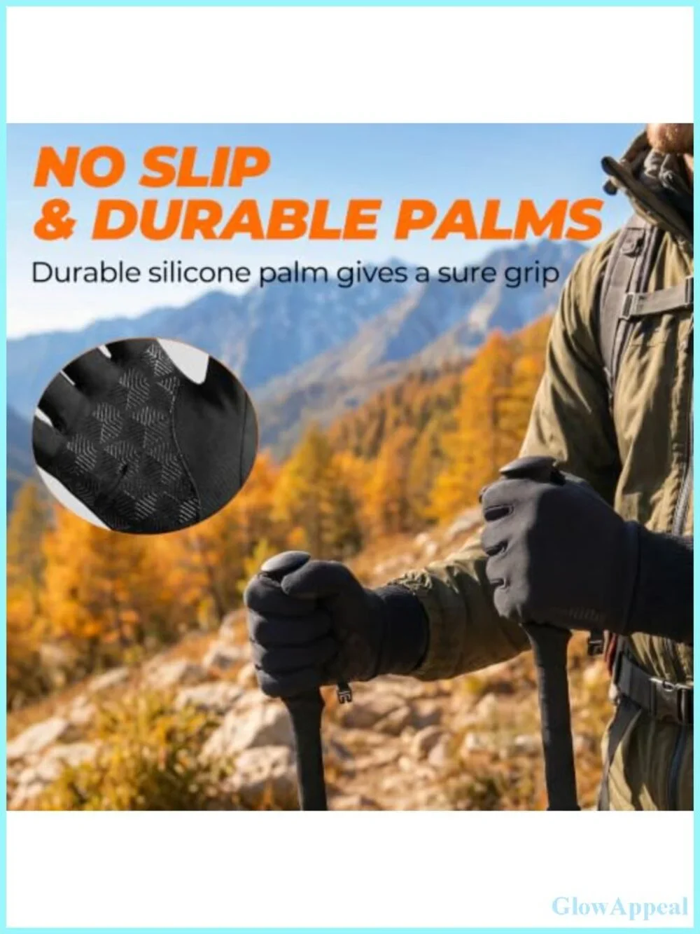 Thermal Touch Screen Winter Gloves for Running Cycling Hiking, Windproof